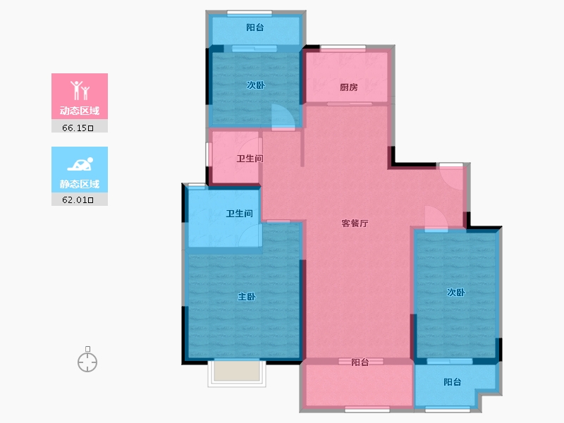 山东省-济南市-静悦府-115.00-户型库-动静分区