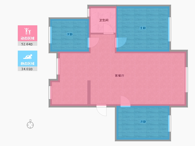 山东省-威海市-泉和新城-78.00-户型库-动静分区