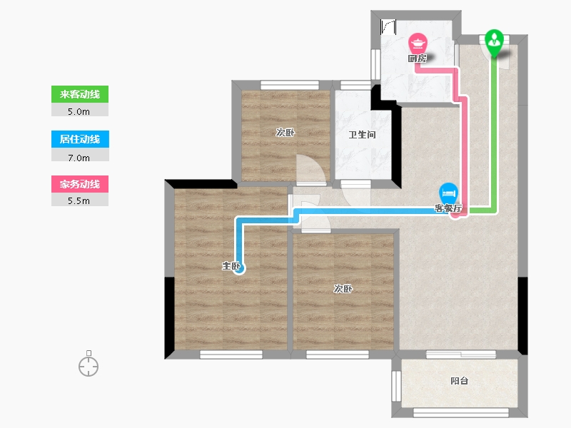 福建省-福州市-滨海首府-70.80-户型库-动静线