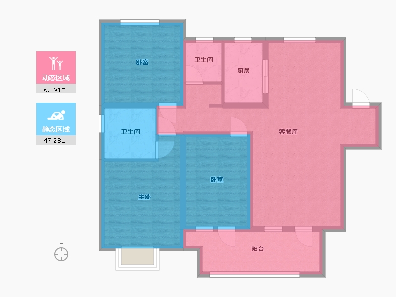 河北省-张家口市-阿斯顿-98.00-户型库-动静分区