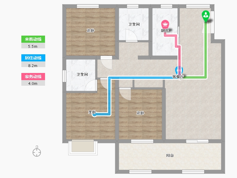 安徽省-安庆市-中辰·书香里-101.00-户型库-动静线