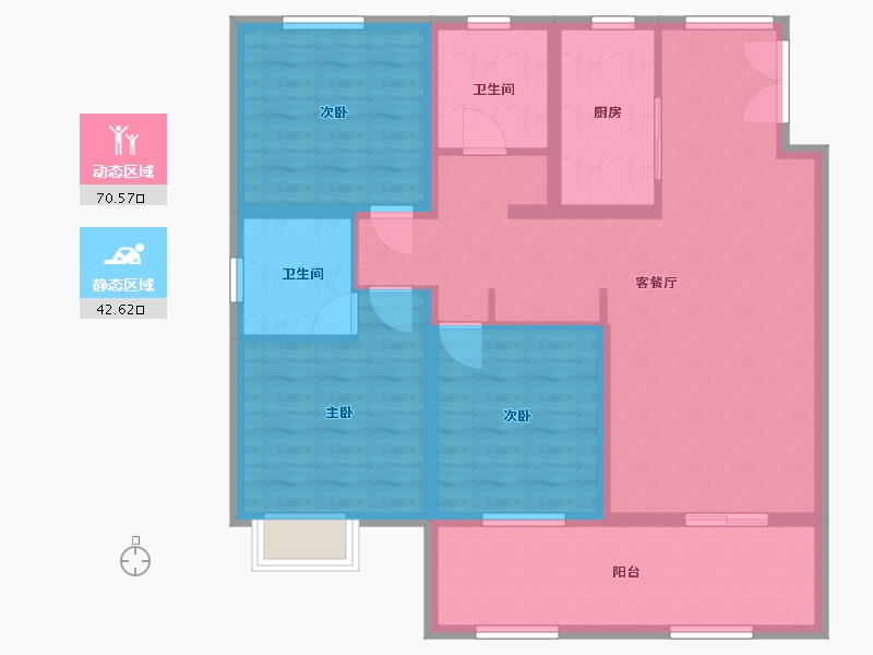 安徽省-安庆市-中辰·书香里-101.00-户型库-动静分区