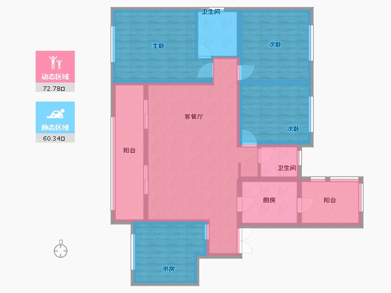 四川省-巴中市-南江麓府-112.20-户型库-动静分区