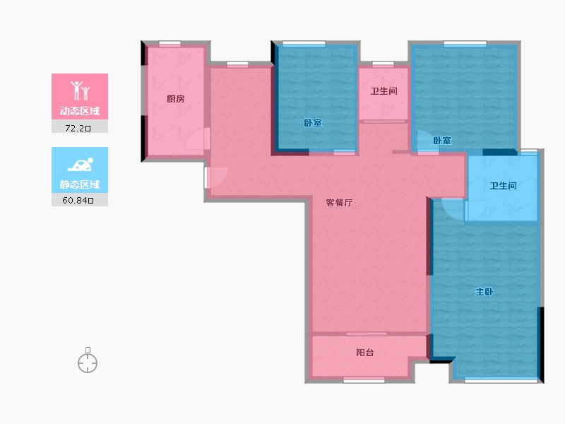 河南省-郑州市-百炉屯小区-120.00-户型库-动静分区