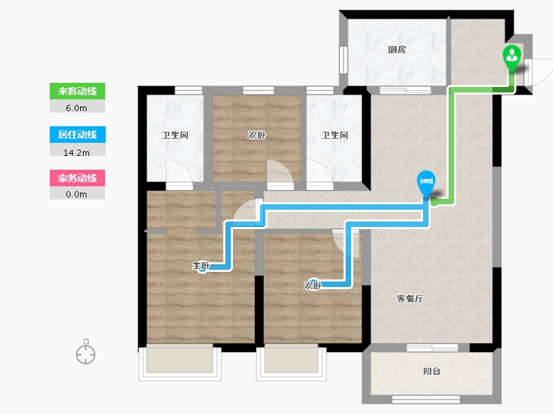 山东省-德州市-保利城-95.00-户型库-动静线