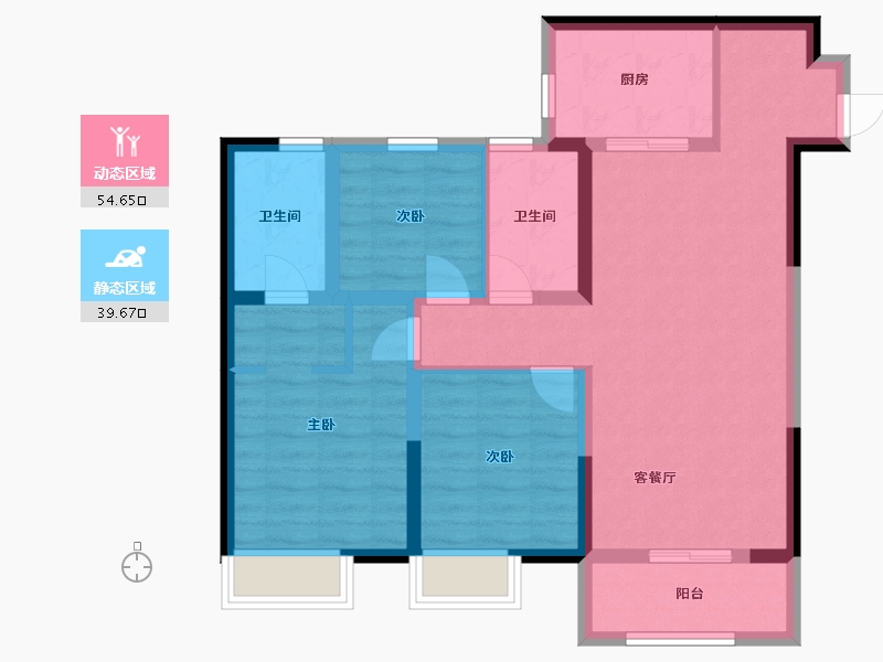 山东省-德州市-保利城-95.00-户型库-动静分区