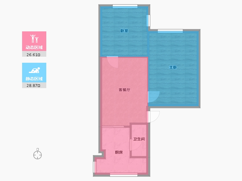 四川省-成都市-华成苑-50.00-户型库-动静分区