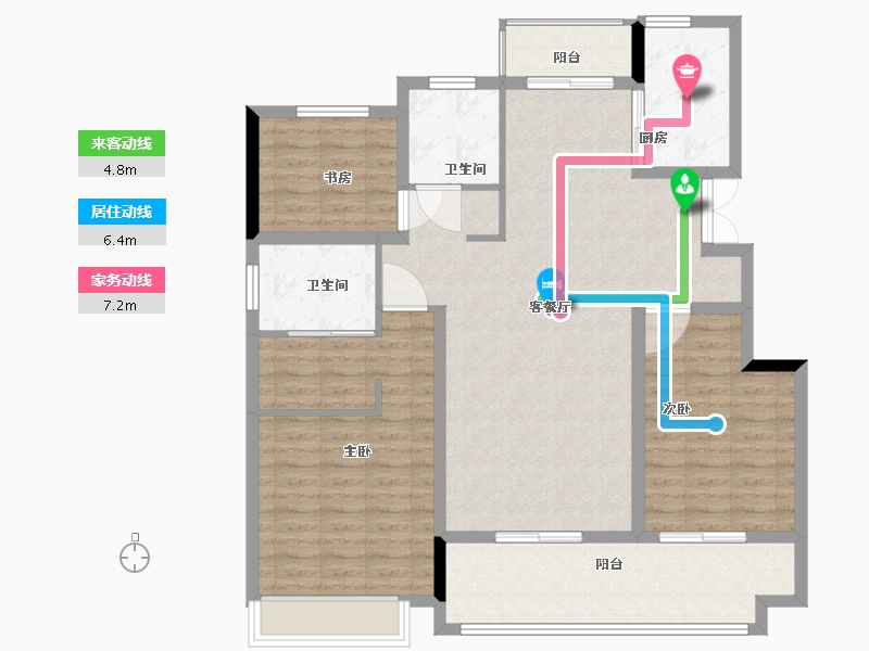 安徽省-六安市-远大·舒州府-116.00-户型库-动静线