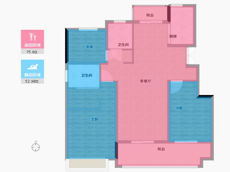 安徽省-六安市-远大·舒州府-116.00-户型库-动静分区