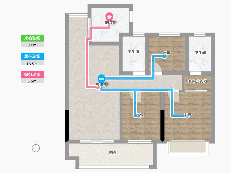 安徽省-六安市-舒城万达-107.00-户型库-动静线