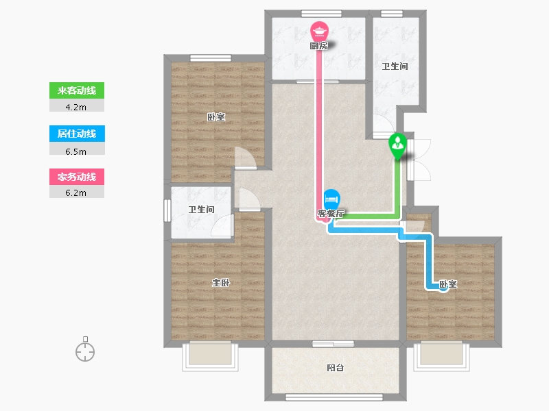 山东省-临沂市-开元状元府-120.00-户型库-动静线