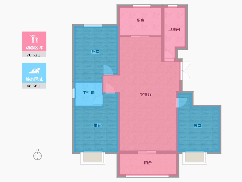 山东省-临沂市-开元状元府-120.00-户型库-动静分区