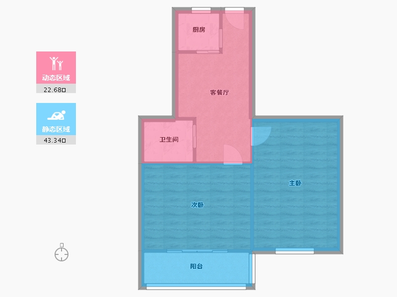 上海-上海市-莲花公寓-60.00-户型库-动静分区