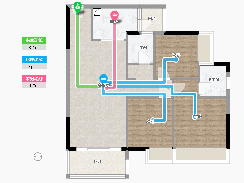 广东省-惠州市-建业华府-115.00-户型库-动静线