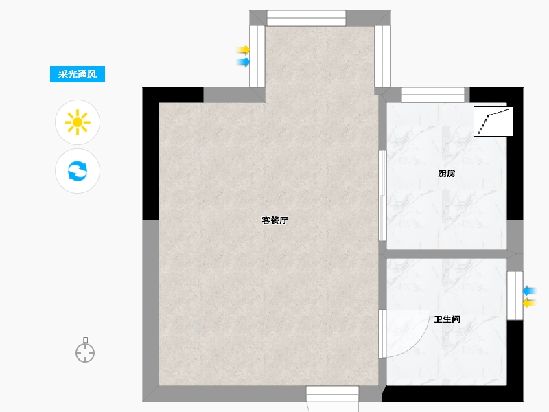 福建省-福州市-溪山温泉天冉-25.00-户型库-采光通风