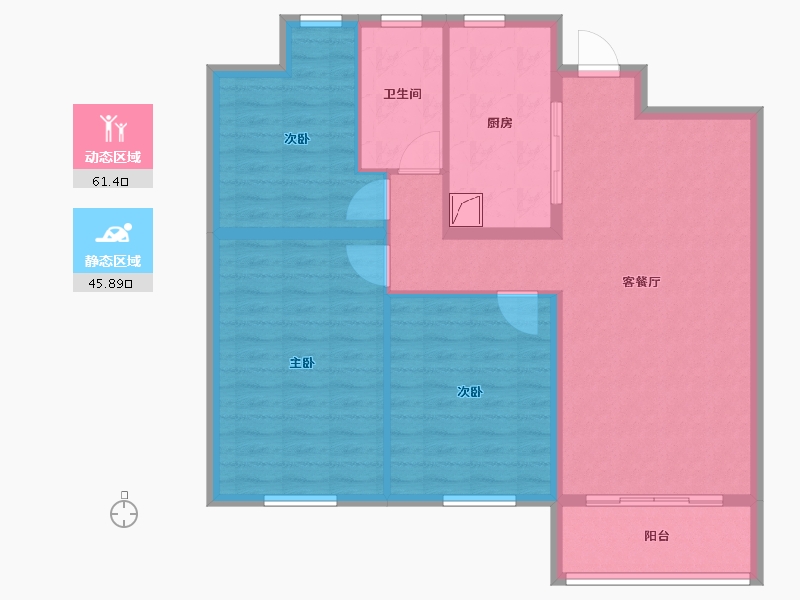 山东省-潍坊市-圣菲漫步-北区-97.00-户型库-动静分区