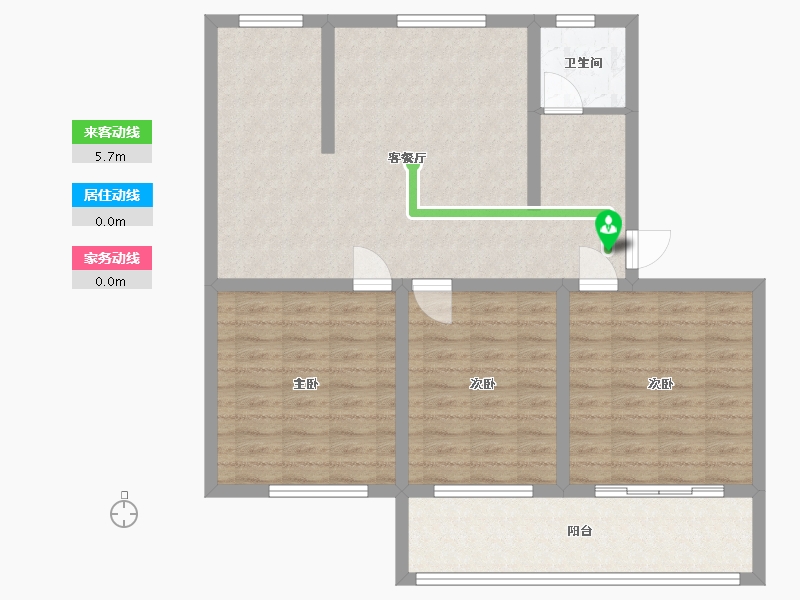 山东省-菏泽市-尧都新城-100.00-户型库-动静线