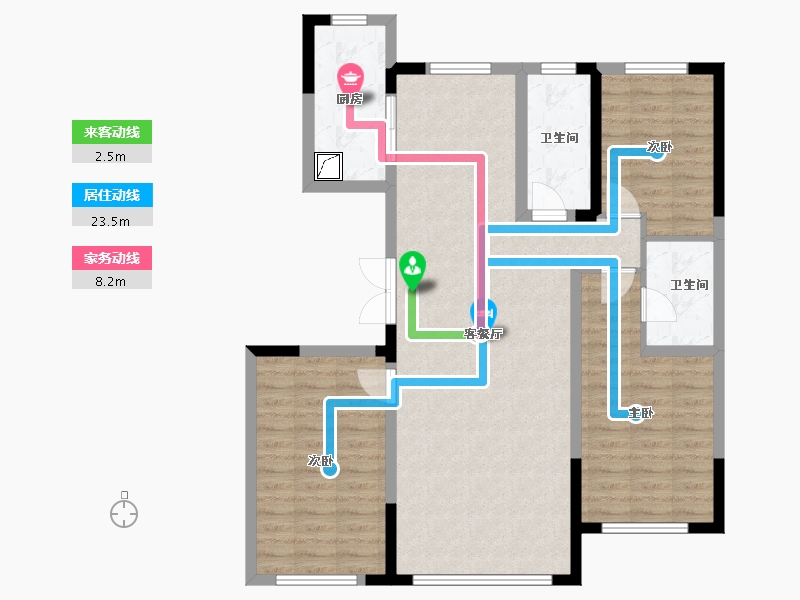 内蒙古自治区-兴安盟-津滨首府-107.00-户型库-动静线