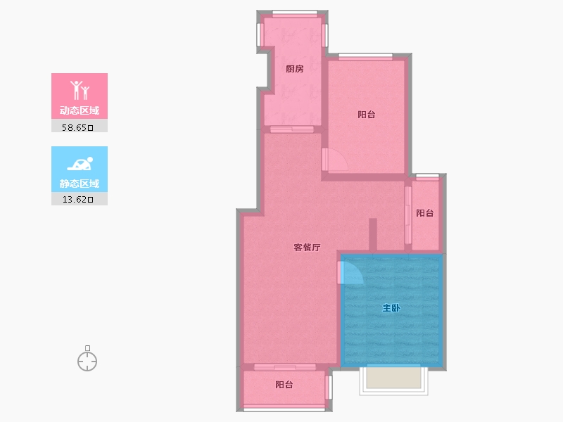 安徽省-安庆市-水岸花都-70.00-户型库-动静分区