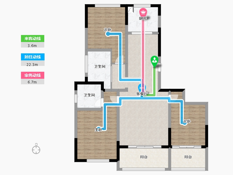 河南省-漯河市-公园壹号-118.00-户型库-动静线