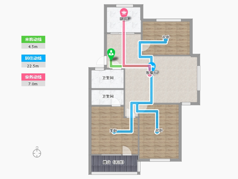 山东省-青岛市-鑫江水青木华-100.00-户型库-动静线