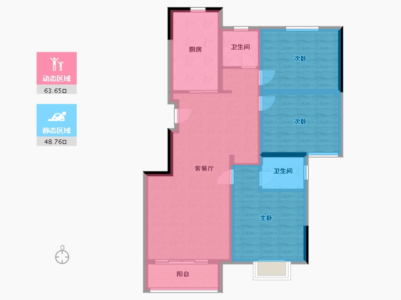 河南省-开封市-翠庭尚都-126.00-户型库-动静分区