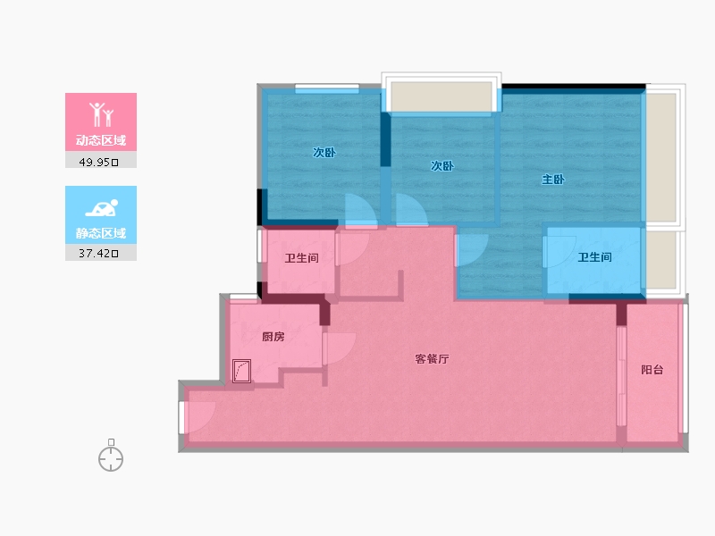 广东省-惠州市-卓越-90.00-户型库-动静分区