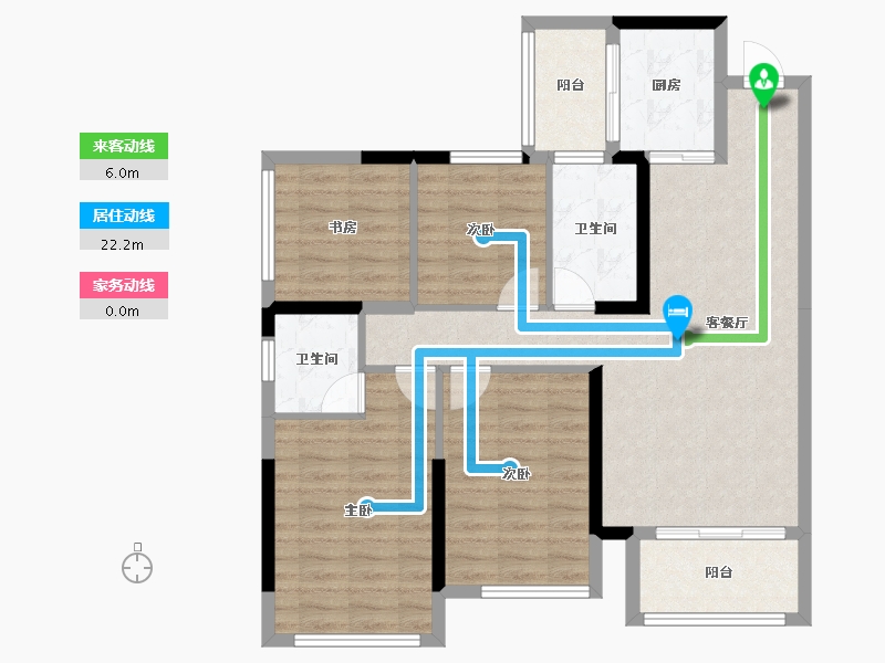 广西壮族自治区-玉林市-盛邦国际-86.87-户型库-动静线