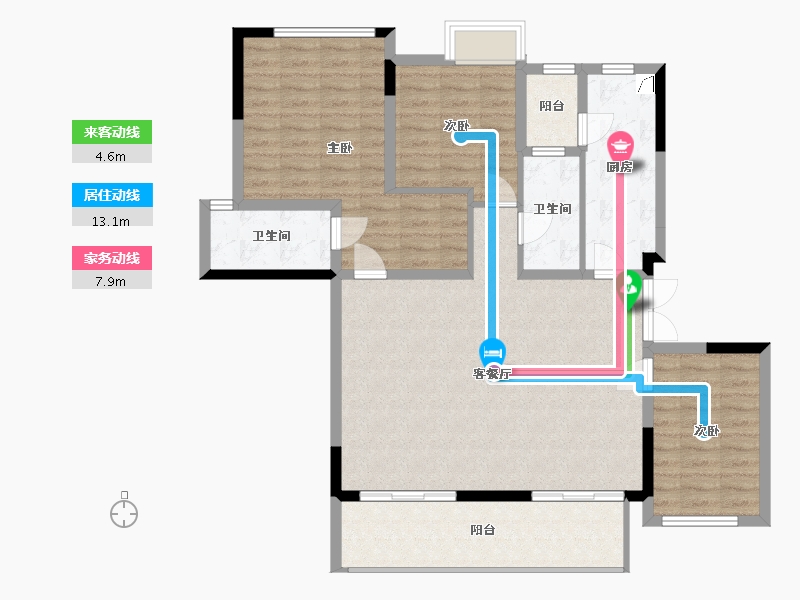 四川省-成都市-天樾雲宸-103.47-户型库-动静线