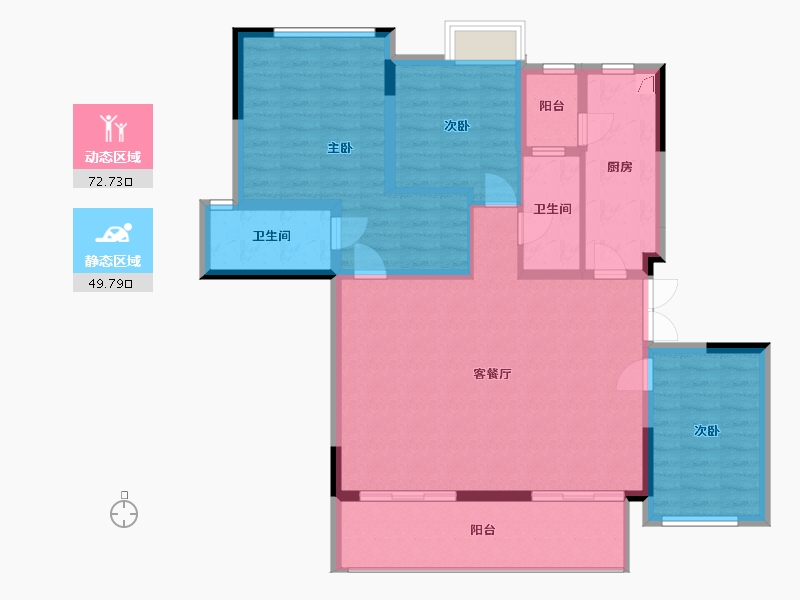 四川省-成都市-天樾雲宸-103.47-户型库-动静分区