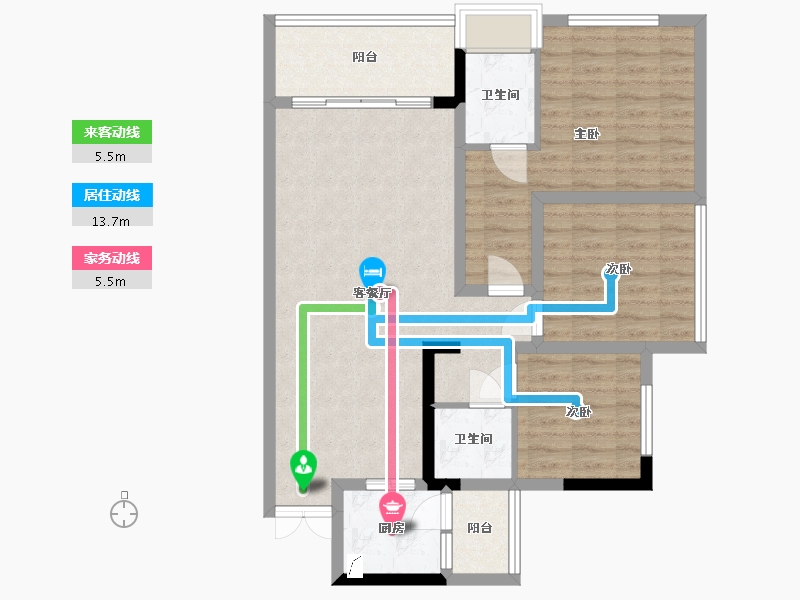 四川省-遂宁市-郁金香上城-92.00-户型库-动静线