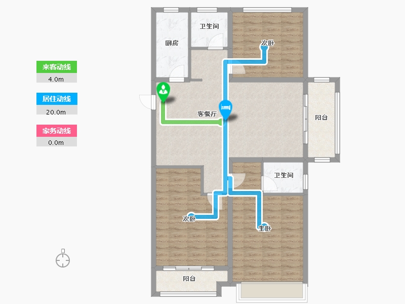 河南省-濮阳市-冶都·春天里-107.00-户型库-动静线