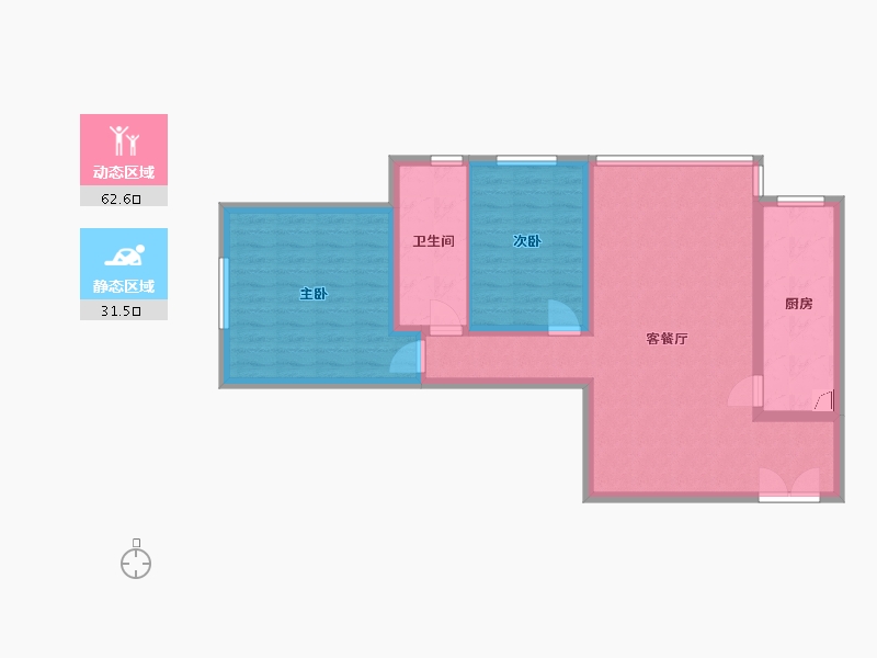 贵州省-毕节市-半岛国际温泉社区-100.00-户型库-动静分区