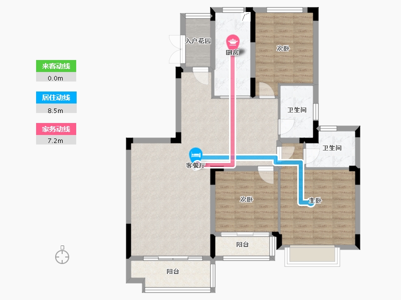 江西省-赣州市-恒大悦龙台-103.39-户型库-动静线