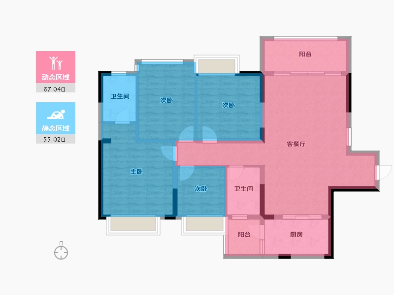 贵州省-安顺市-筑佳首府-126.00-户型库-动静分区