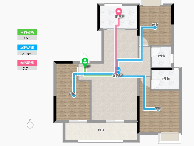 江西省-宜春市-创维瑜园-113.00-户型库-动静线