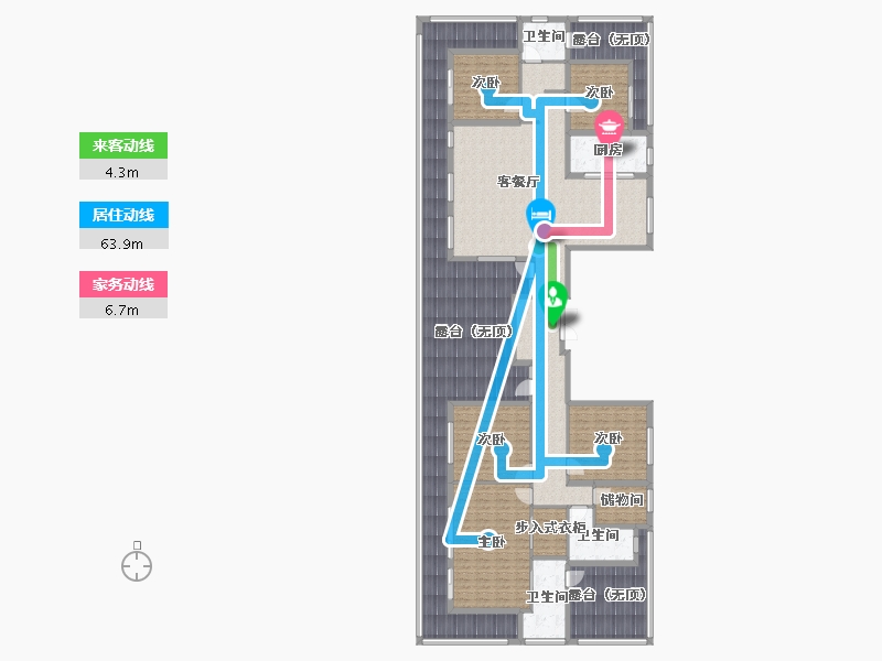 山东省-潍坊市-华邦·翰林苑南苑-182.00-户型库-动静线