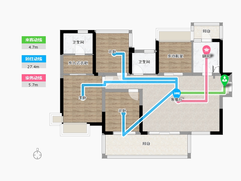 四川省-成都市-富豪公馆二期-108.00-户型库-动静线