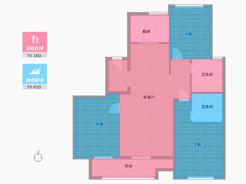 山东省-泰安市-绿城玉兰花园-115.00-户型库-动静分区