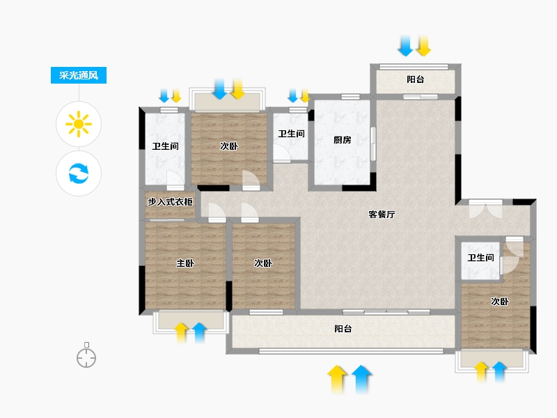 安徽省-六安市-舒城万达-188.00-户型库-采光通风