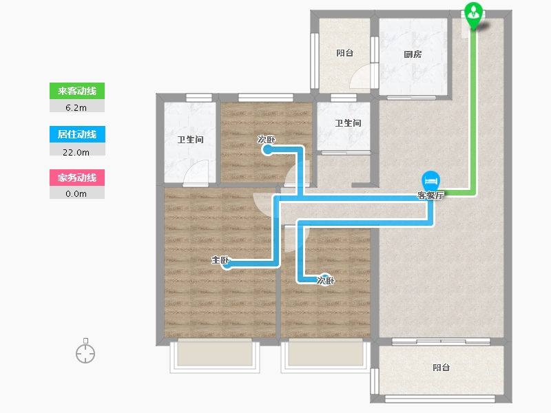 河南省-濮阳市-濮阳碧桂园天誉-91.00-户型库-动静线