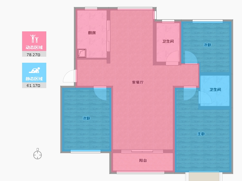 河北省-石家庄市-盛世华安-126.00-户型库-动静分区