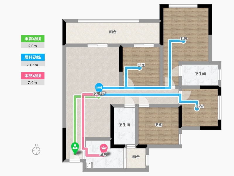 四川省-达州市-锦云府-98.00-户型库-动静线