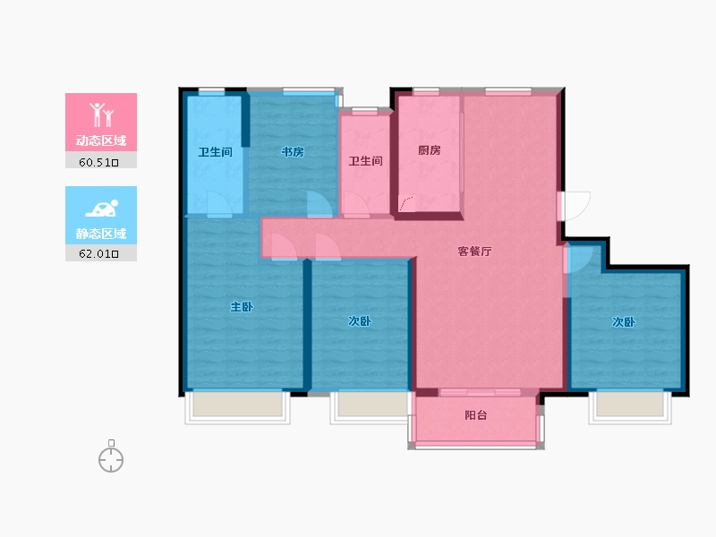 江苏省-盐城市-宝龙世家-110.00-户型库-动静分区