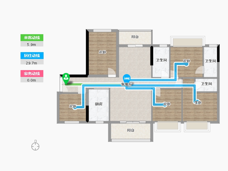 广西壮族自治区-玉林市-铜鼓中央城-130.00-户型库-动静线