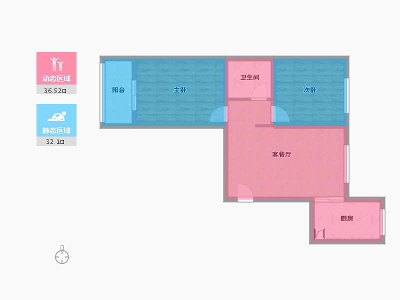 山西省-阳泉市-义井新村-85.00-户型库-动静分区