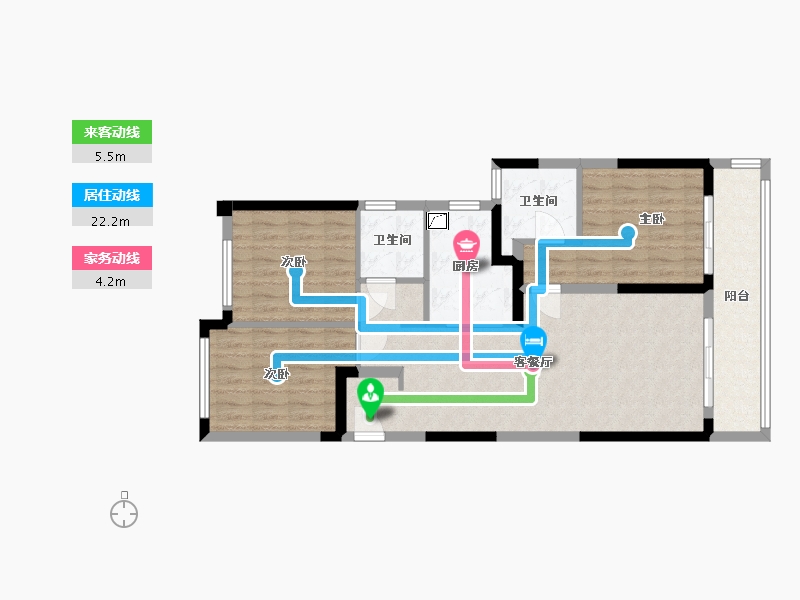 四川省-资阳市-多弗绿城-90.00-户型库-动静线