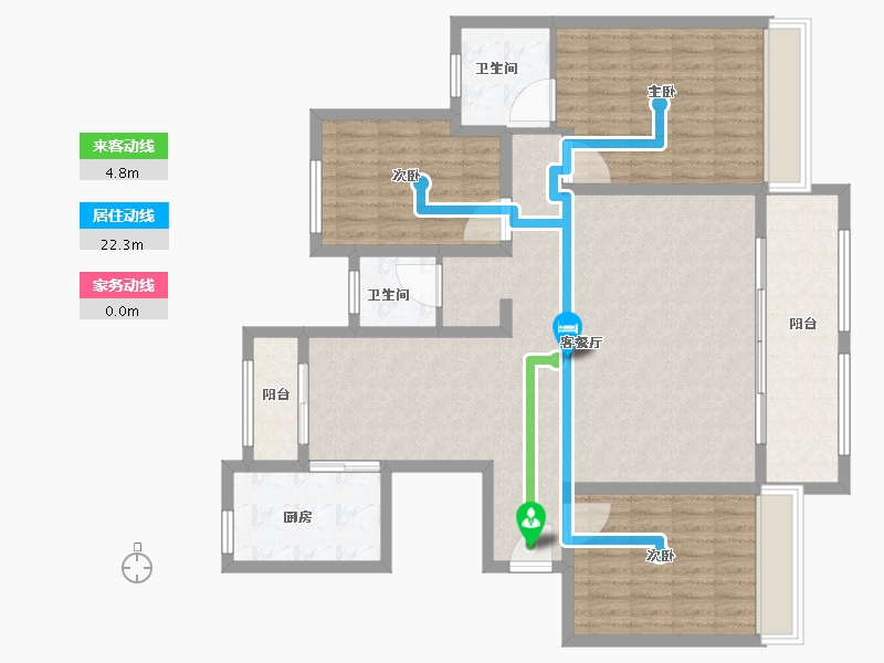 河南省-焦作市-建业迎宾府-130.00-户型库-动静线