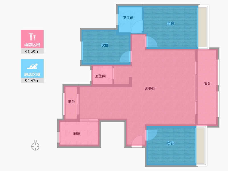 河南省-焦作市-建业迎宾府-130.00-户型库-动静分区