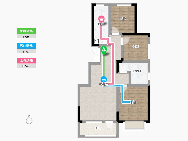 河北省-衡水市-锦绣华府-85.00-户型库-动静线